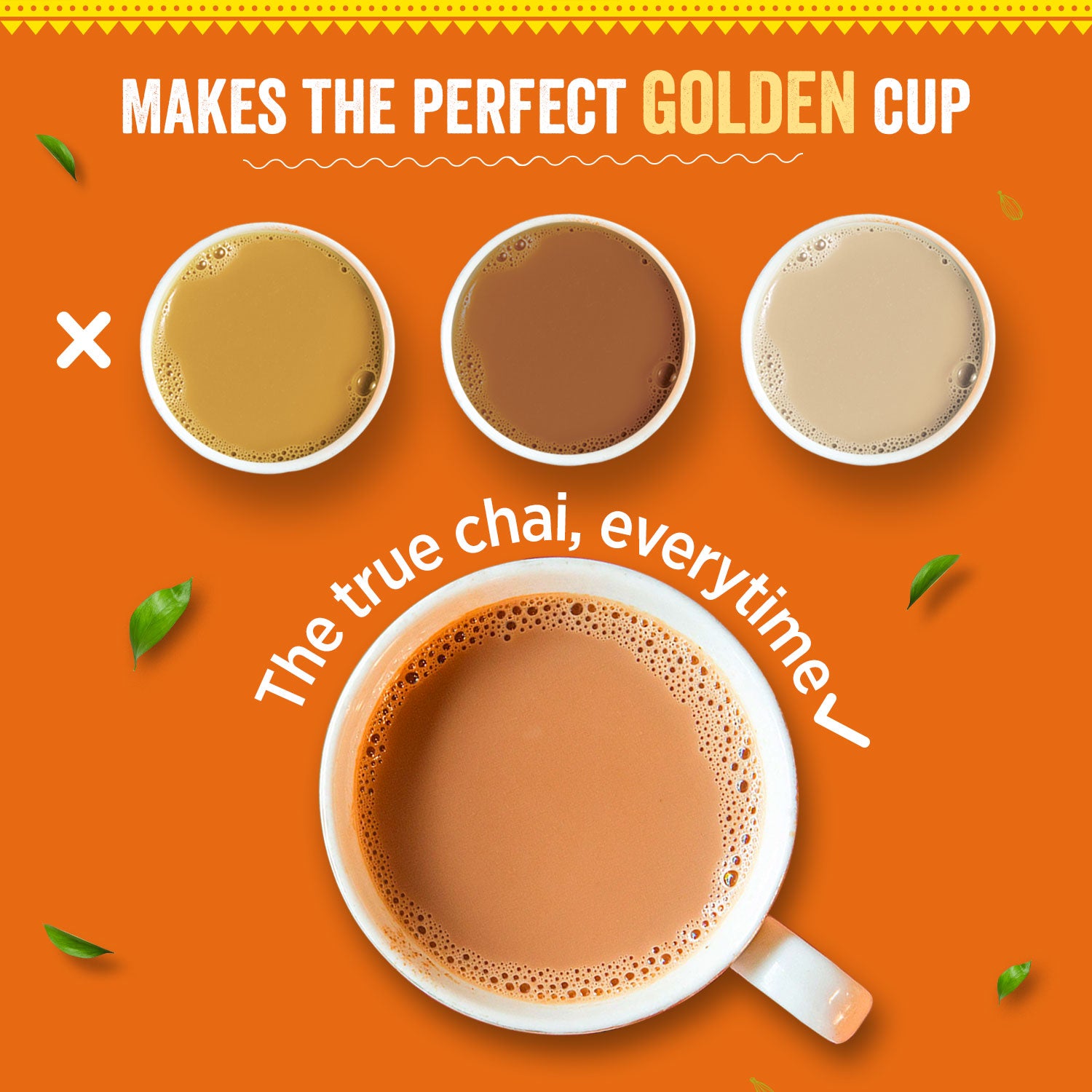 Chaayos Instant Tea Premix - Masala Flavour - Low Sugar (36 Sachets) | Instant Tea | Tea Premix | Masala Tea