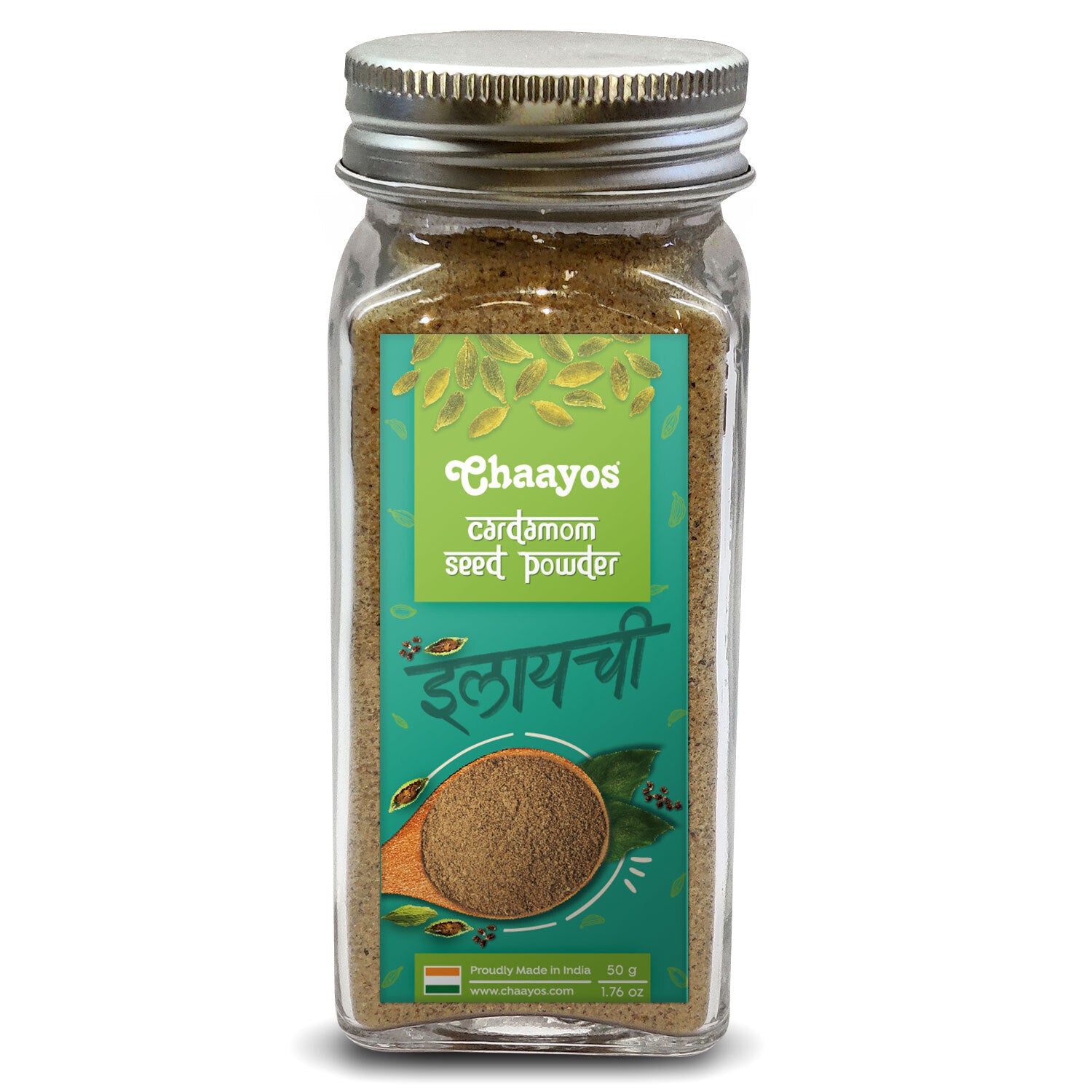 Chaayos Cardamom Seed Powder (50g) | Only Seeds No Husk | 100% Natural Spice