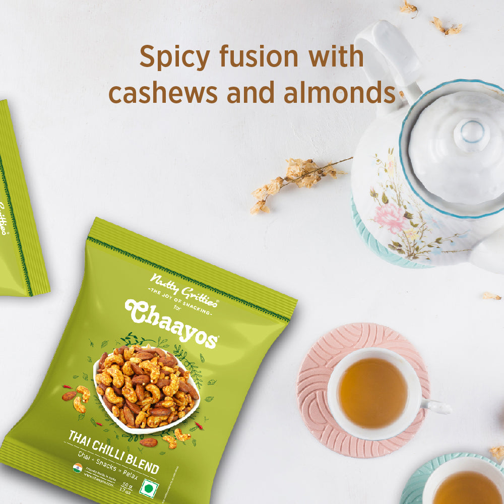 Chaayos Roasted Crispy Roasted Premium Nuts with combo of 3 Flavour