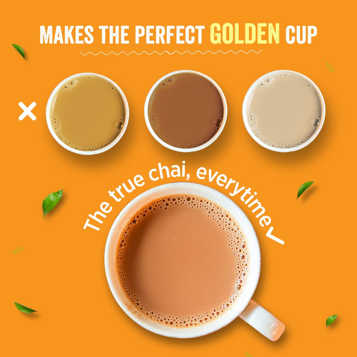 Chaayos Instant Tea Premix - Masala Flavour - Low Sugar (30 Sachets) | Instant Tea | Tea Premix | Masala Tea | Masala Chai | Assam Tea | Flavored Tea | Tea Masala Mix