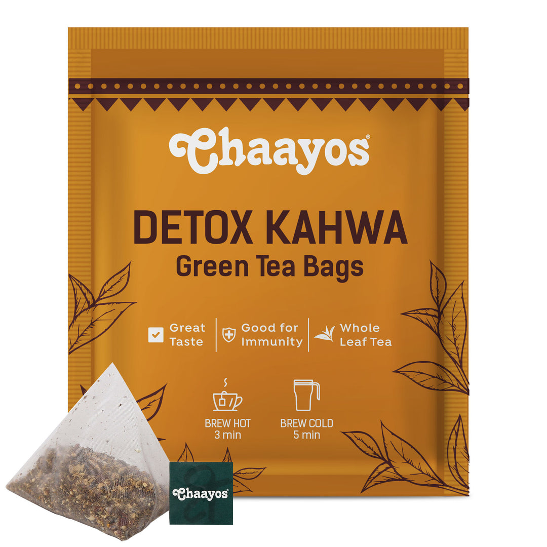 Detox Kahwa Green Tea Bags Chaayos