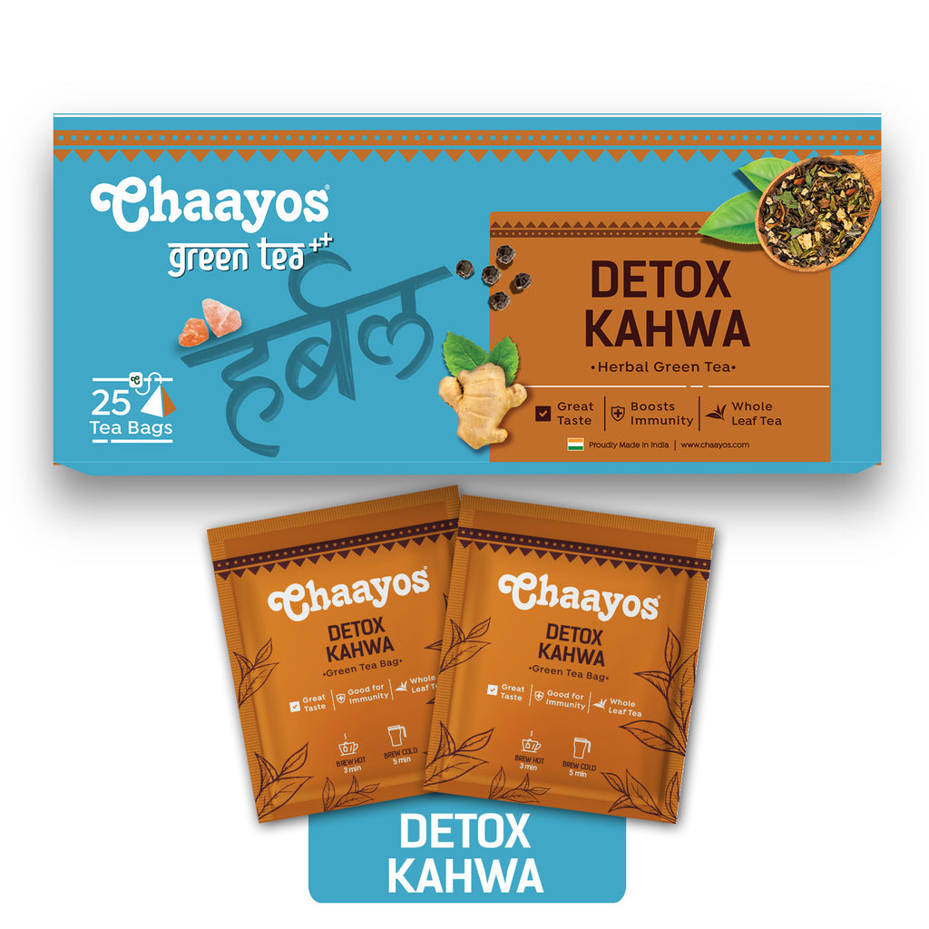 茶 kaaoS Buy Chaayos Detox Kahwa Green Tea Online - Chaayos Bazaar