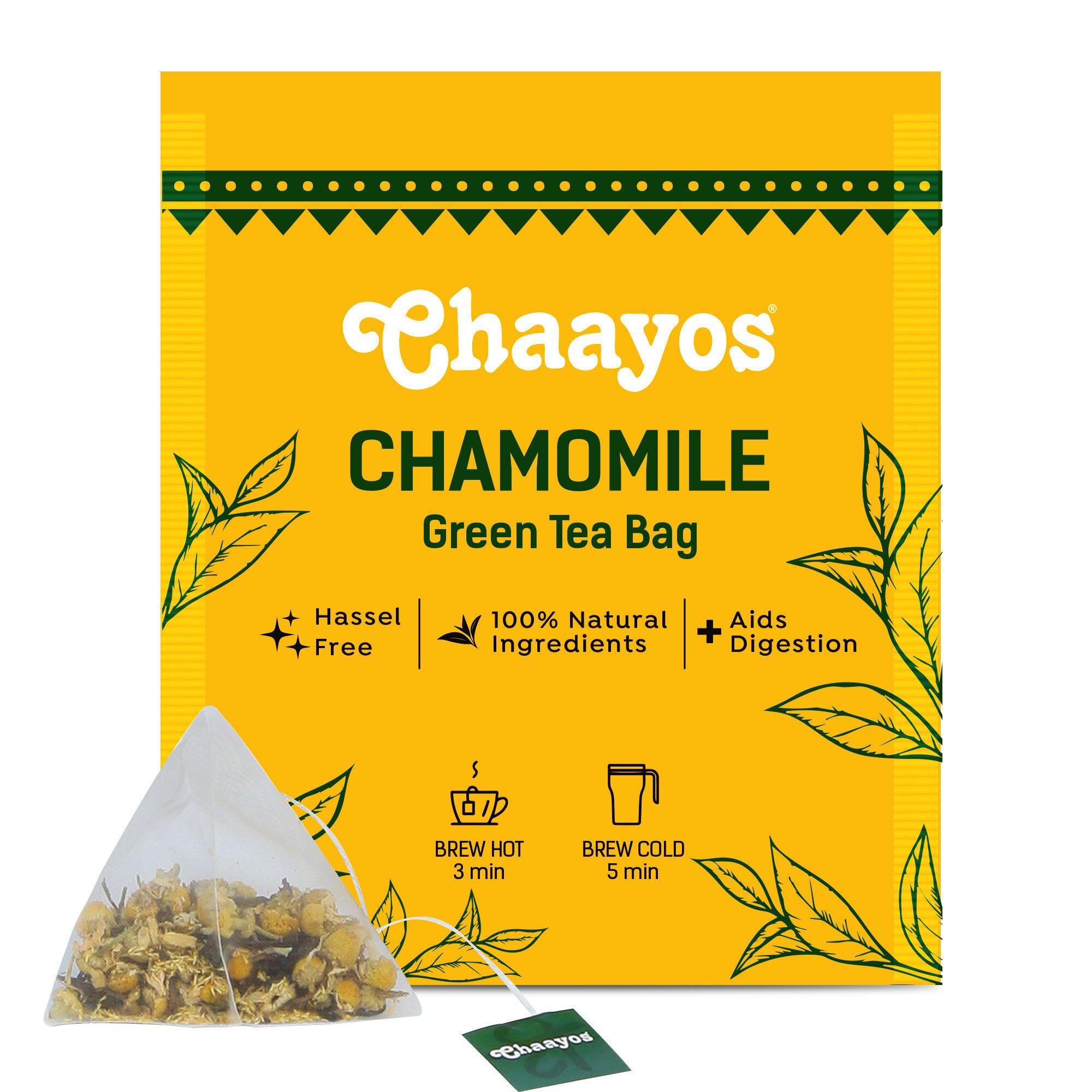Chamomile Green Tea Bags