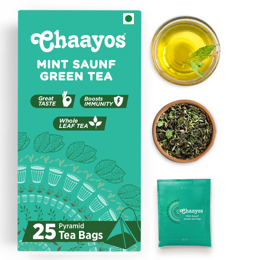 Mint Saunf Green Tea Bags